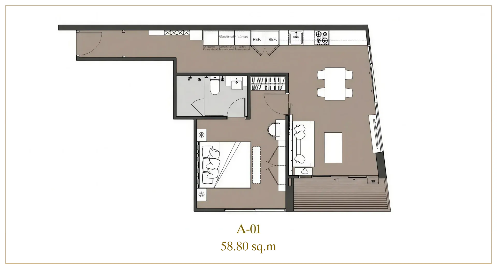 Residence unit floor plans at SEA SKY by Sands